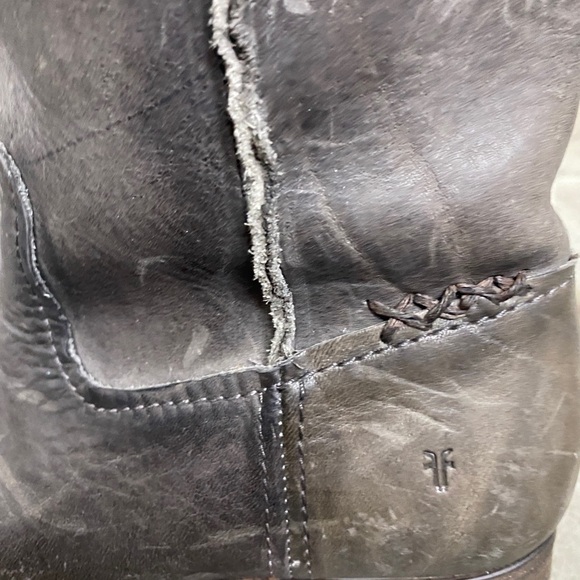 Frye Women's Gray Heeled Boots knee high size 6.5 - Picture 7 of 9